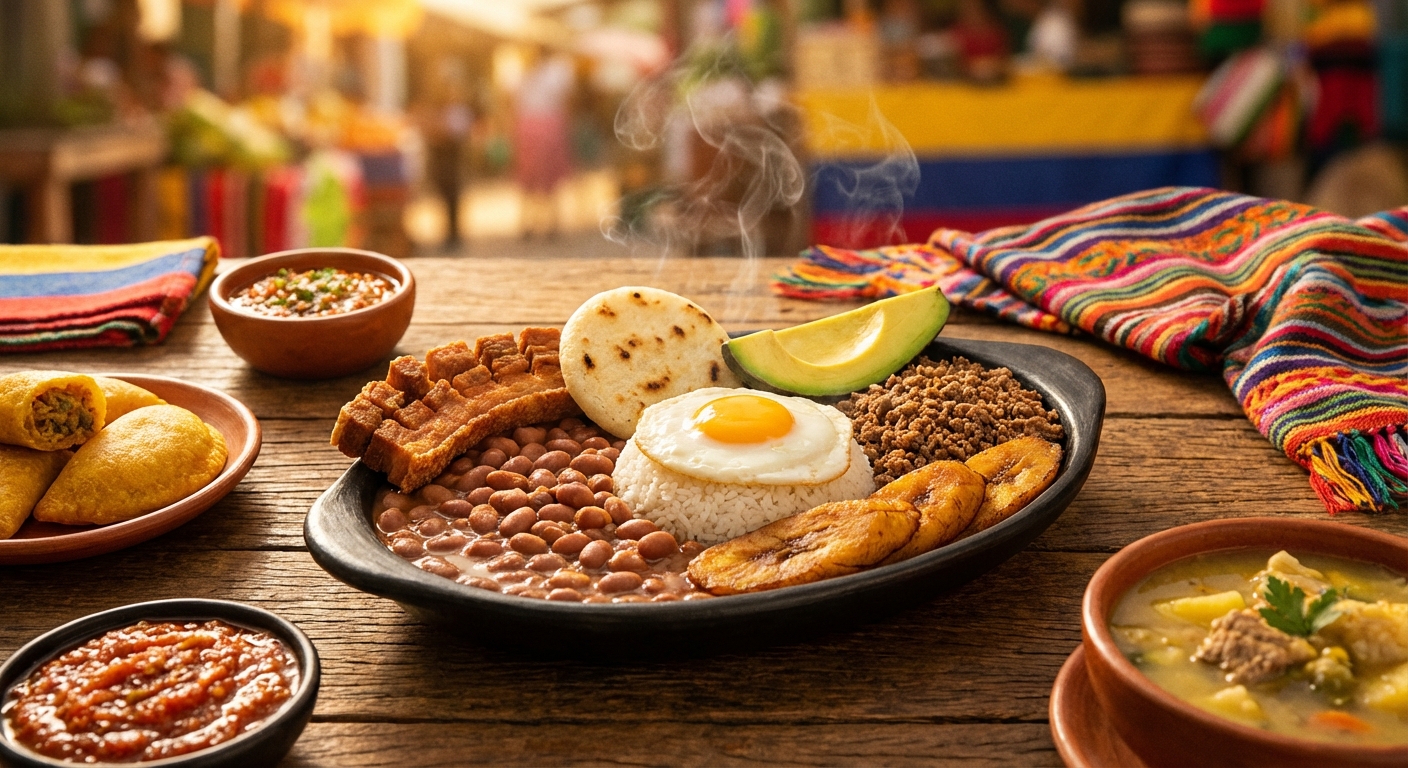 Delicious Colombian food